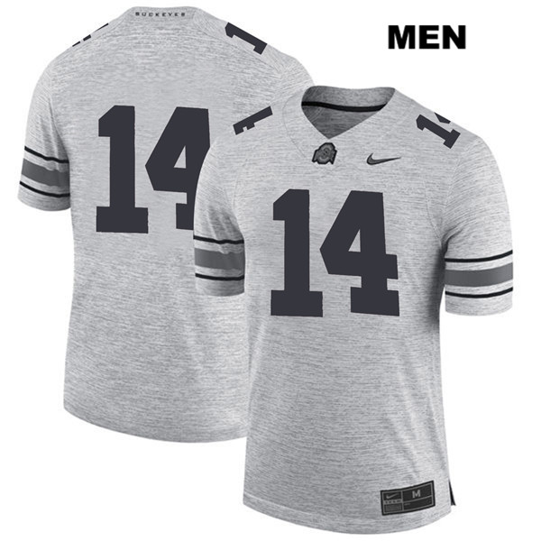 Ohio State Buckeyes Men's Isaiah Pryor #14 Gray Authentic Nike No Name College NCAA Stitched Football Jersey IN19N13CO